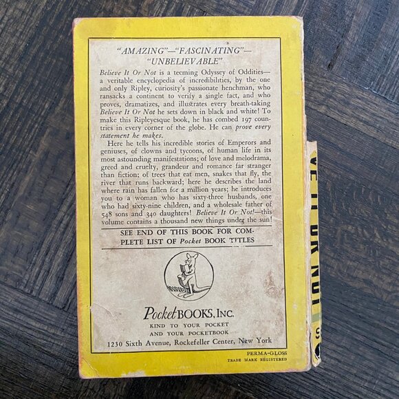 Ripley's Believe it or Not Pocket Book Edition 1949 - Picture 2 of 10